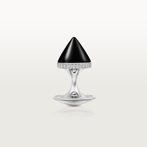 Clash [Un]limited Ring White gold, onyx, diamonds